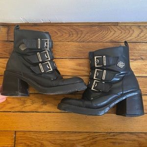 Vintage Harley Moto Boots